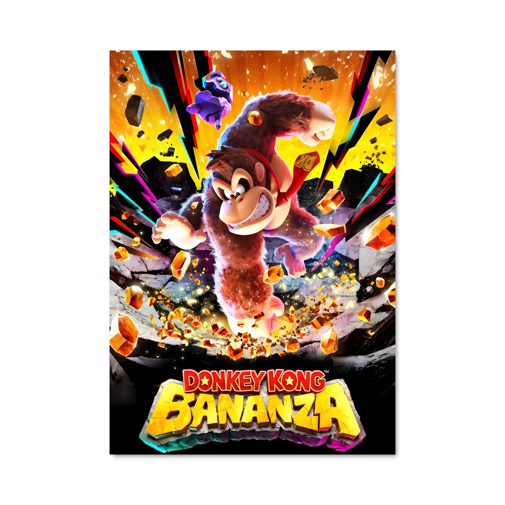 Poster Donkey Kong: L'Avènement du Gorille – affiche Mario